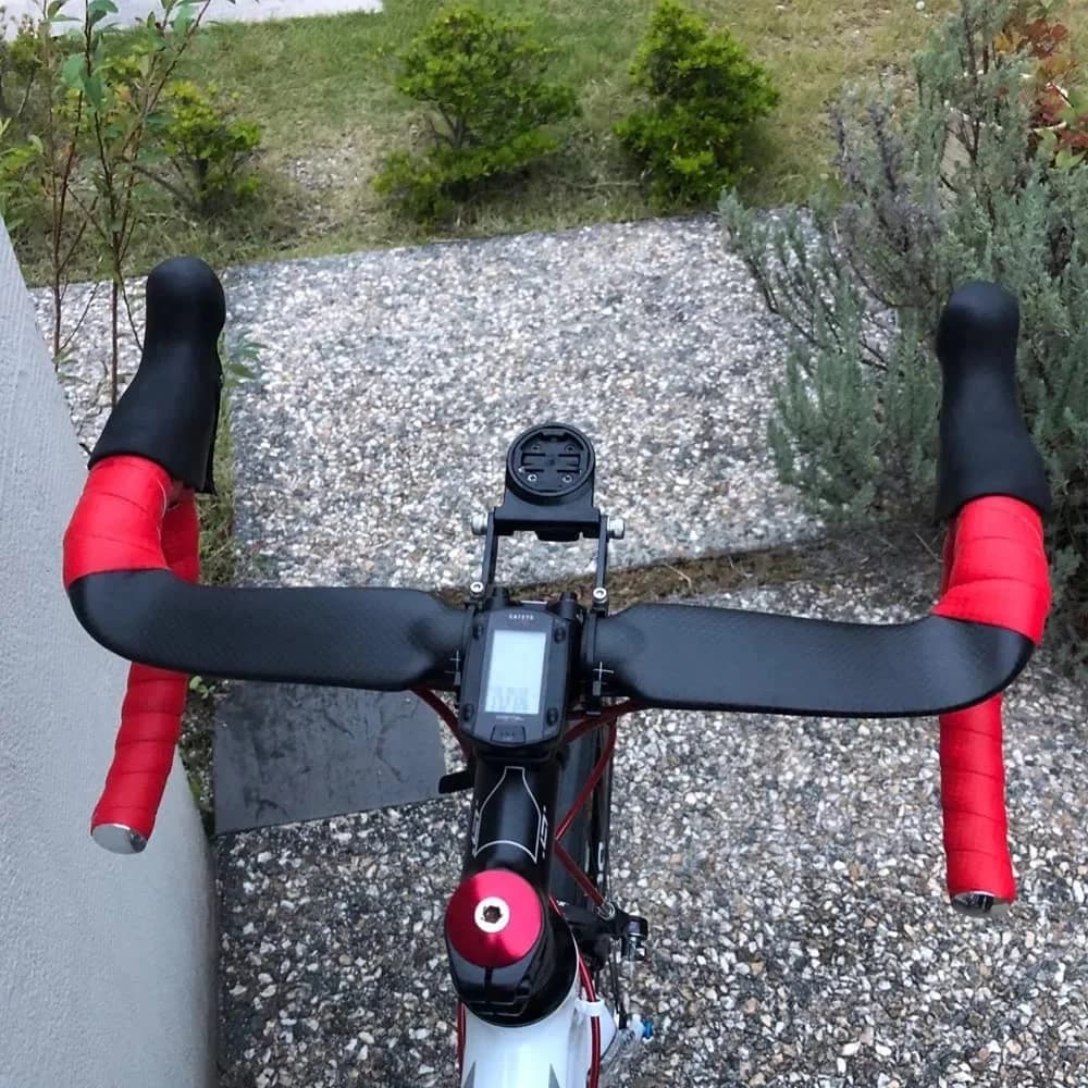 Alfa Pasca Carbon Fiber Road Bike Handlebars 31.8mm x 400mm | UD Matte Finish, Internal Routing - view 5
