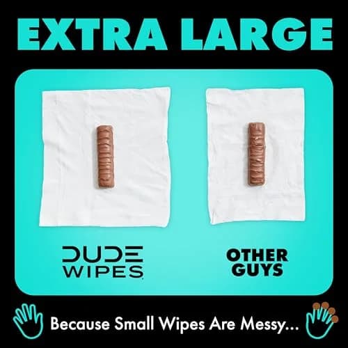 DUDE Wipes Mint Chill Adult Flushable Wet Wipes 48 Count | Refreshing, Plant-Based, Sewer & Septic Safe thumbnail 5