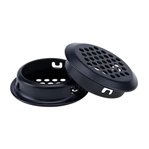 MY MIRONEY 10PCS Black Circular Soffit Air Vents, 1.4" Mounting Diameter | Durable Stainless Steel Vent for Cabinets & Offices thumbnail 4