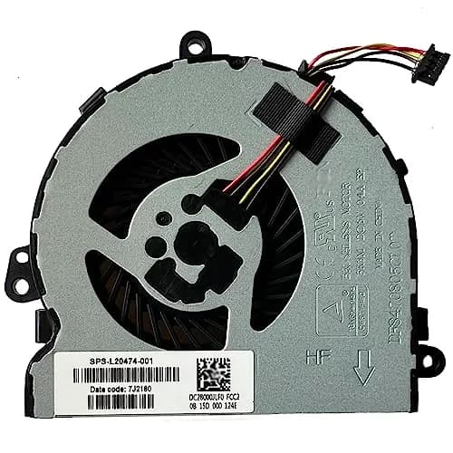 hk - Part Fan Replacement for HP 250 G7 CPU Cooling Fan SPS L20474-001 UMA | 4-Pin 5V Polycarbonate thumbnail 1