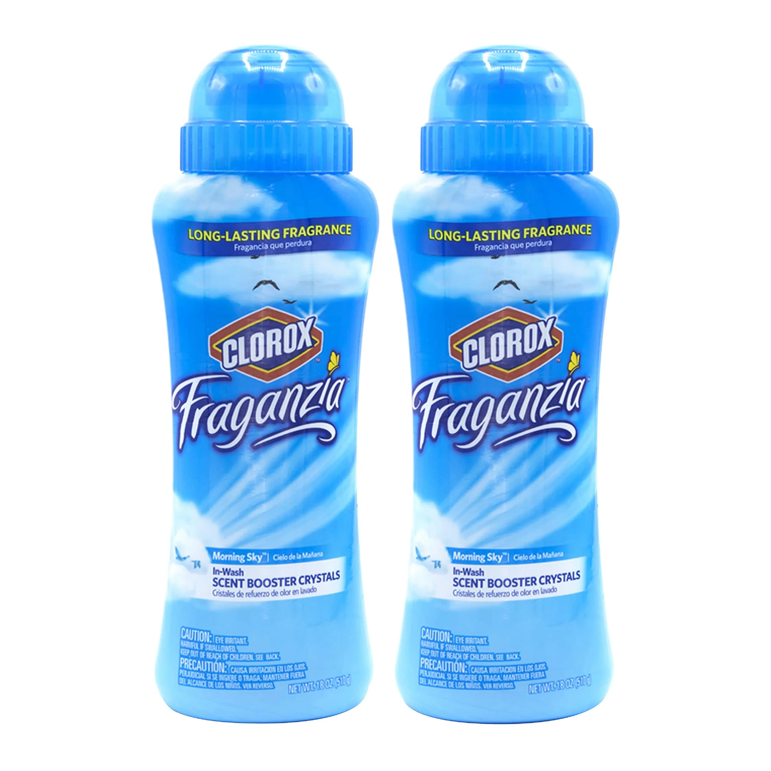 Clorox Fraganzia Scent Booster Crystals Morning Sky 18 Oz (532ml) 2-Pack | Infuse Laundry with Long-Lasting Fragrance - main product image