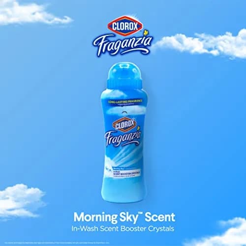 Clorox Fraganzia Scent Booster Crystals Morning Sky 18 Oz (532ml) 2-Pack | Infuse Laundry with Long-Lasting Fragrance thumbnail 2