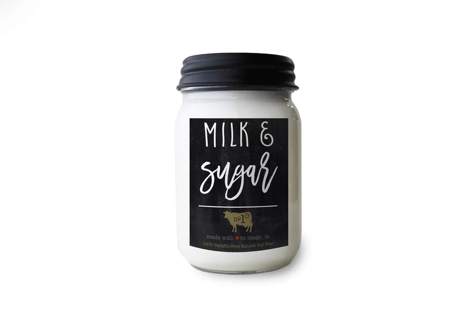 Milkhouse Candle Company Milk & Sugar Soy Scented Candle 340g (12 Oz) | Farmhouse Collection Jar Candle with 70+ Hour Burn Time