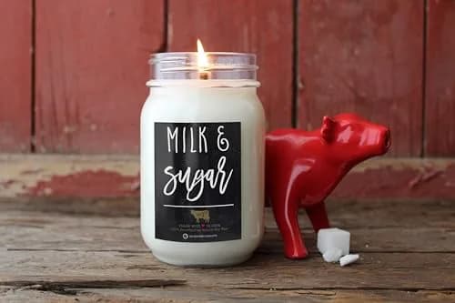 Milkhouse Candle Company Milk & Sugar Soy Scented Candle 340g (12 Oz) | Farmhouse Collection Jar Candle with 70+ Hour Burn Time thumbnail 6