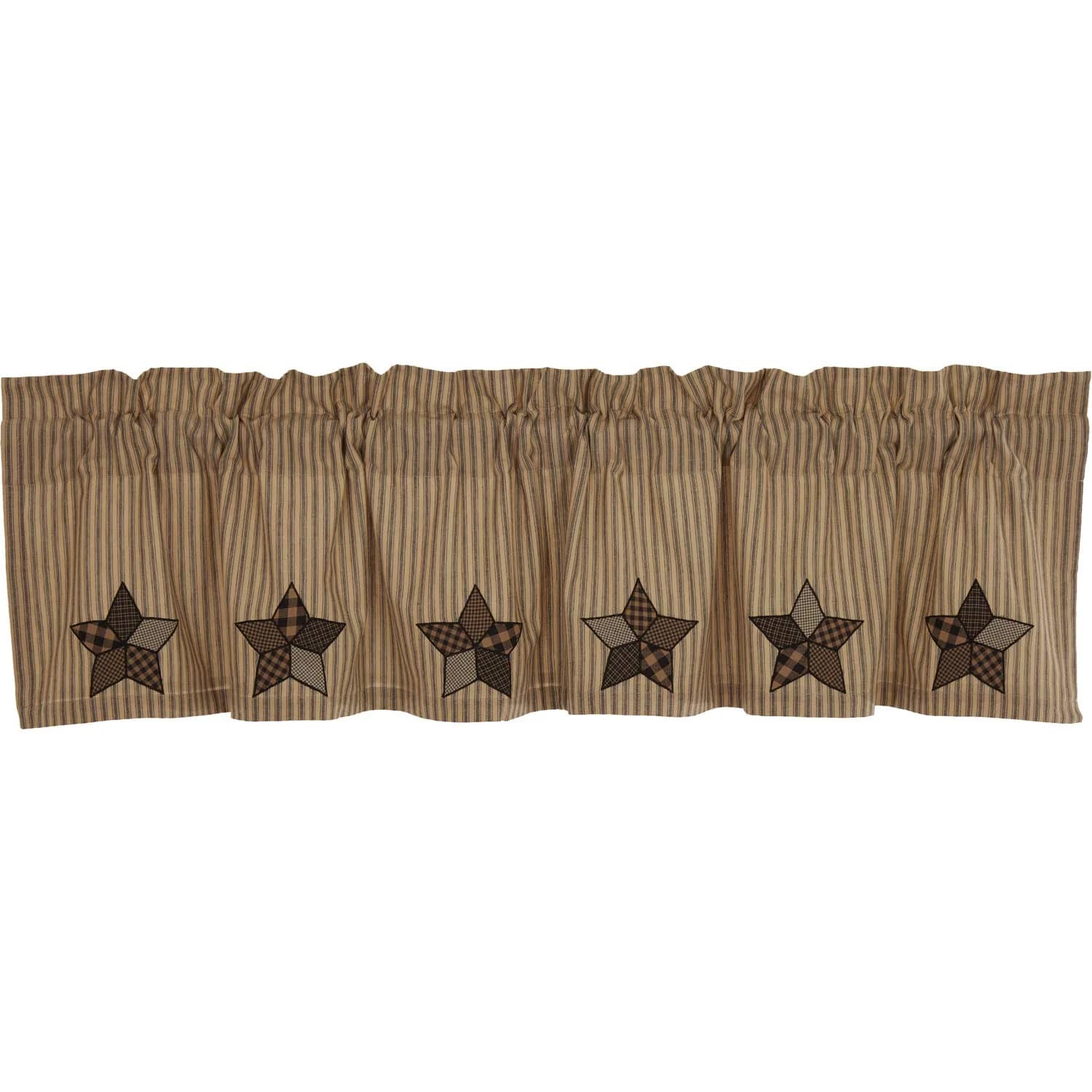 VHC BRANDS Farmhouse Star Cotton Valance 72 in. L x 16 in. W | Vintage Farmhouse Decor thumbnail 4