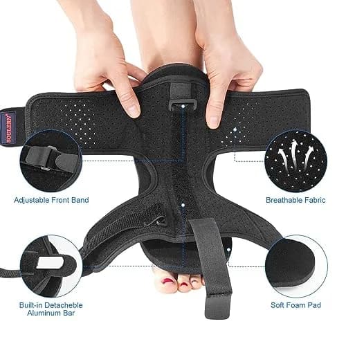 soulern Plantar Fasciitis Night Splint Drop Foot Orthotic Brace | Adjustable Dorsal Support for Heel & Ankle Pain Relief thumbnail 4
