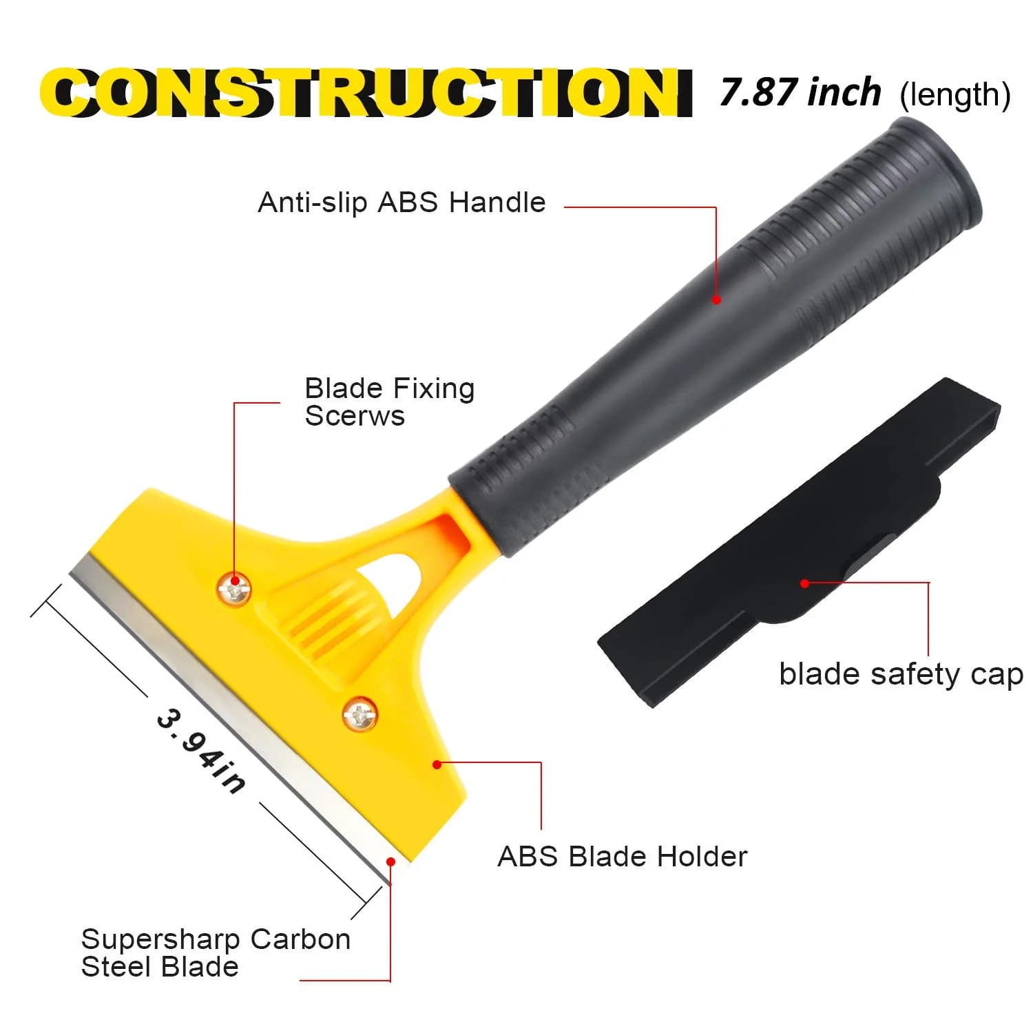 tiptopcarbon Wallpaper Smoothing Tool Kit with 8 Inch Scraper & Craft Knife | 10-Piece Set - view 5