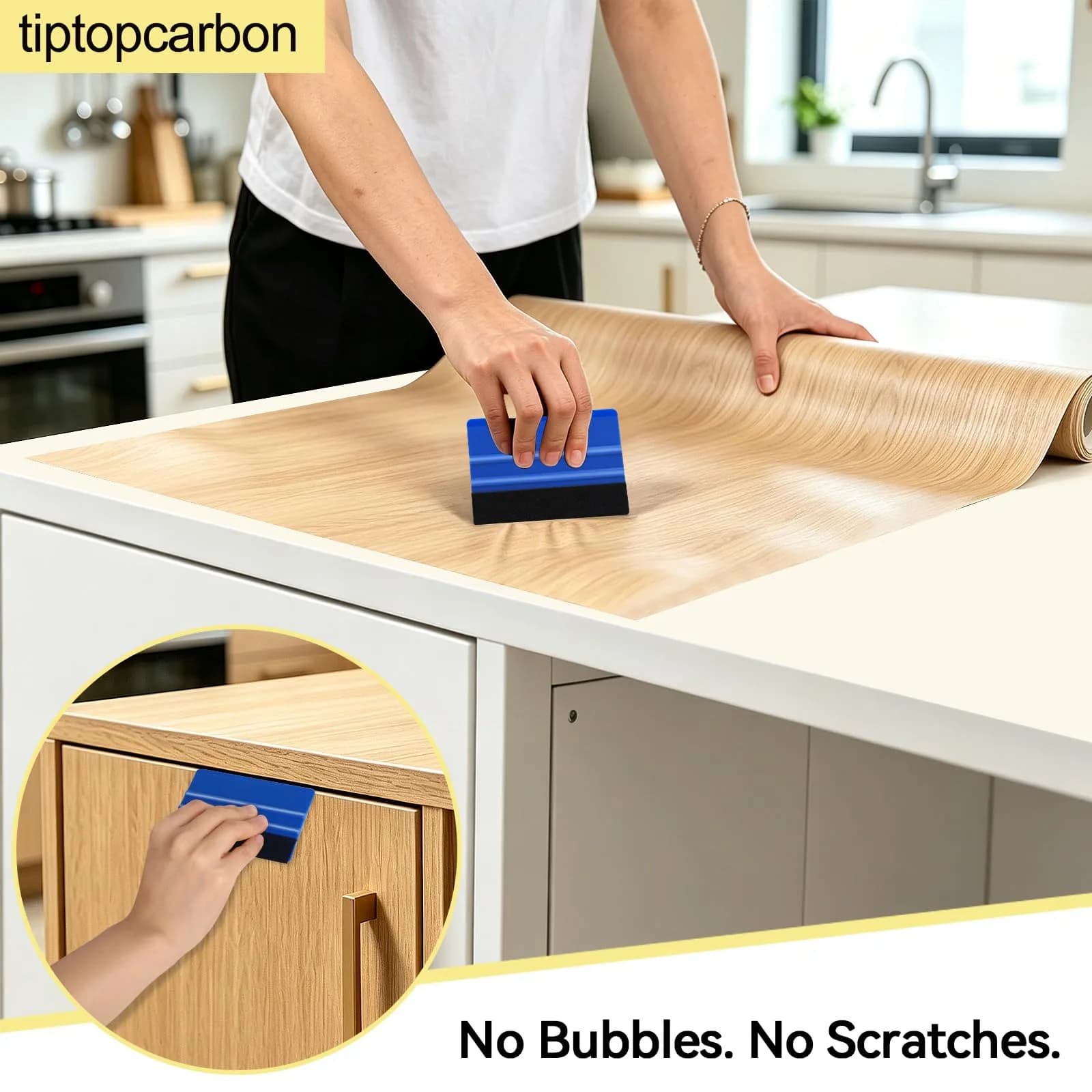 tiptopcarbon Wallpaper Smoothing Tool Kit with 8 Inch Scraper & Craft Knife | 10-Piece Set - view 6