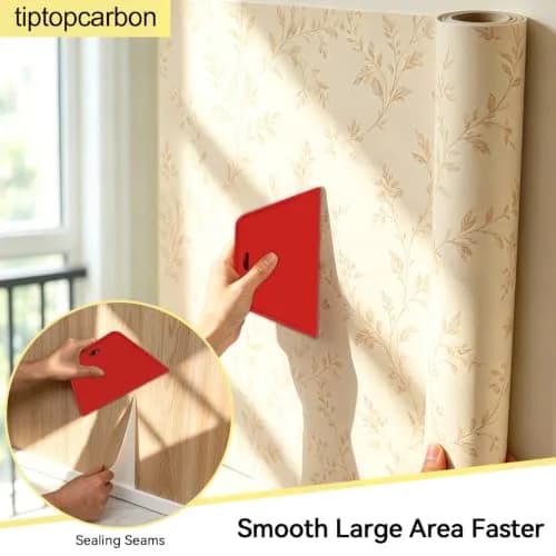 tiptopcarbon Wallpaper Smoothing Tool Kit with 8 Inch Scraper & Craft Knife | 10-Piece Set thumbnail 9
