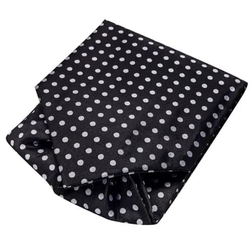 Dubulle Black Sliver Dots Ascot for Men Self Tie | Wedding & Formal Accessory thumbnail 5