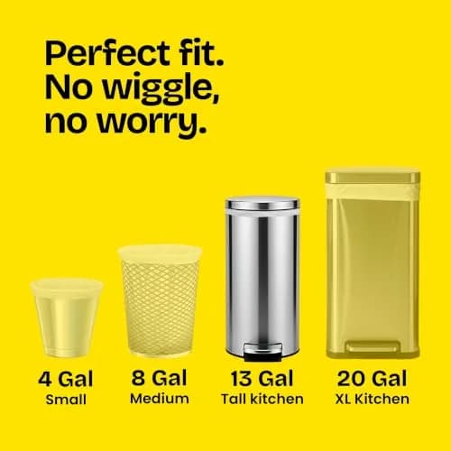 Glad Tall Kitchen Drawstring Trash Bags 13 Gallon | Odorshield Febreze Fresh Clean, 110 Count thumbnail 5
