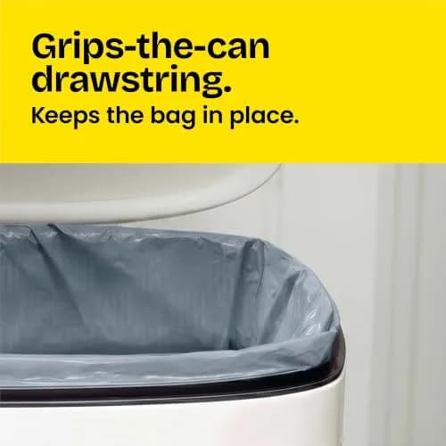 Glad Tall Kitchen Drawstring Trash Bags 13 Gallon | Odorshield Febreze Fresh Clean, 110 Count thumbnail 7