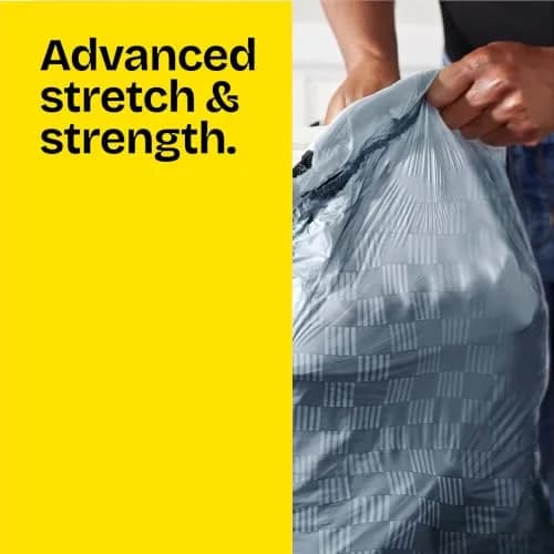 Glad Tall Kitchen Drawstring Trash Bags 13 Gallon | Odorshield Febreze Fresh Clean, 110 Count thumbnail 3