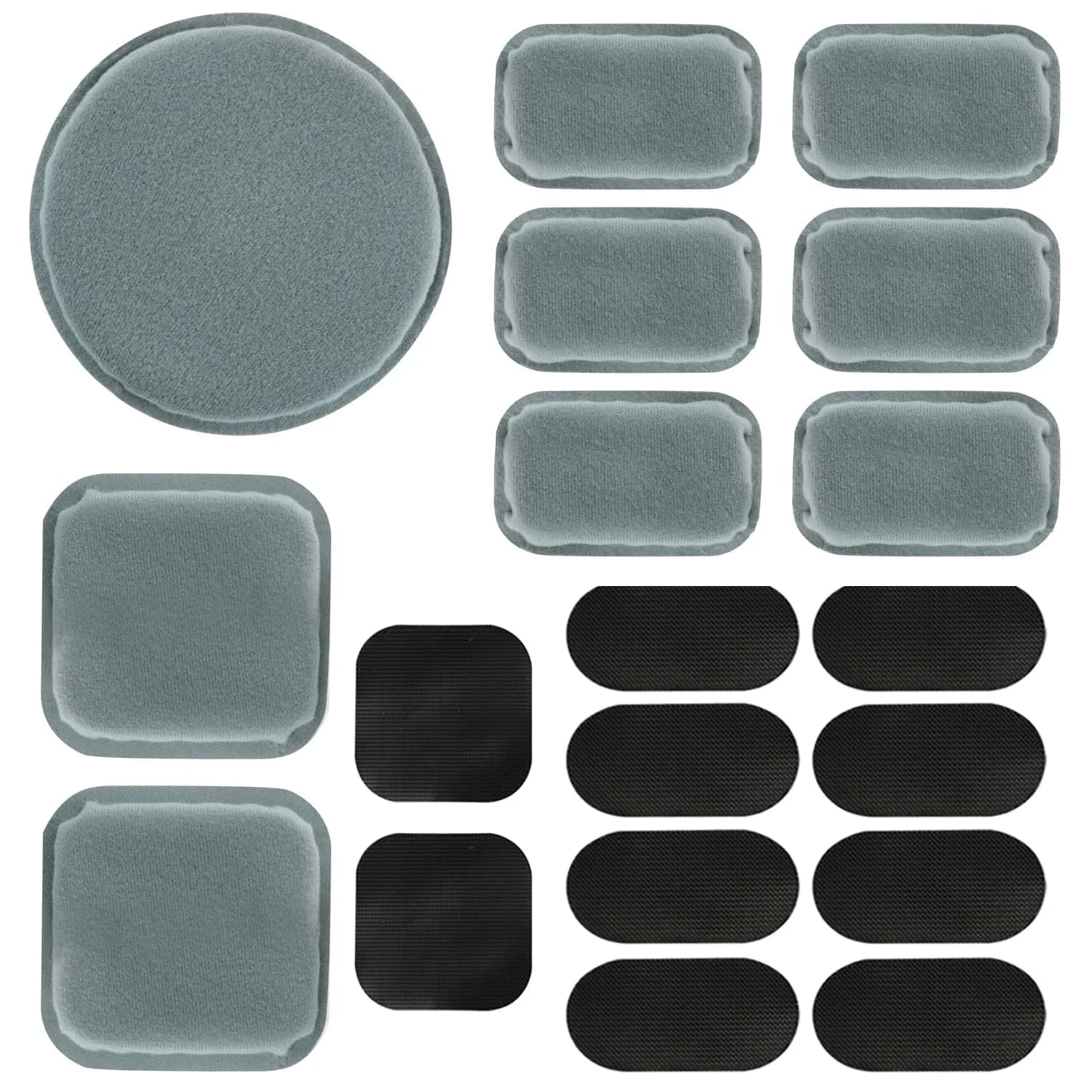 AOUTACC Universal Airsoft Helmet Pads, Replacement Foam Padding Kits Set Accessories Mats for Fast-Style/MICH/ACH/PASGT Helmets (Memory Foam, Light Gray) — Light Gray