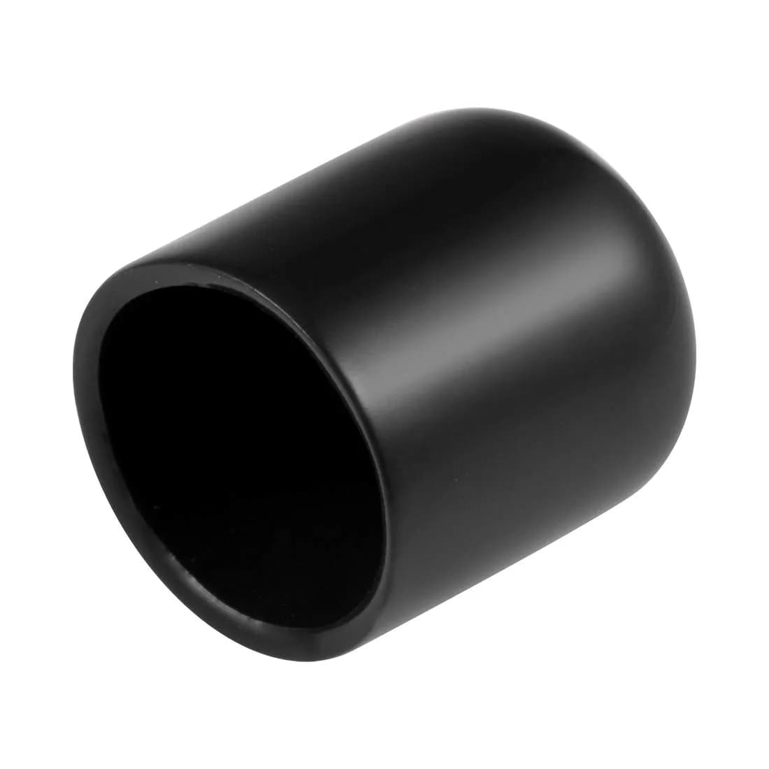 uxcell 20pcs Black Vinyl Rubber End Caps 18mm ID | Protect Furniture & Threads
