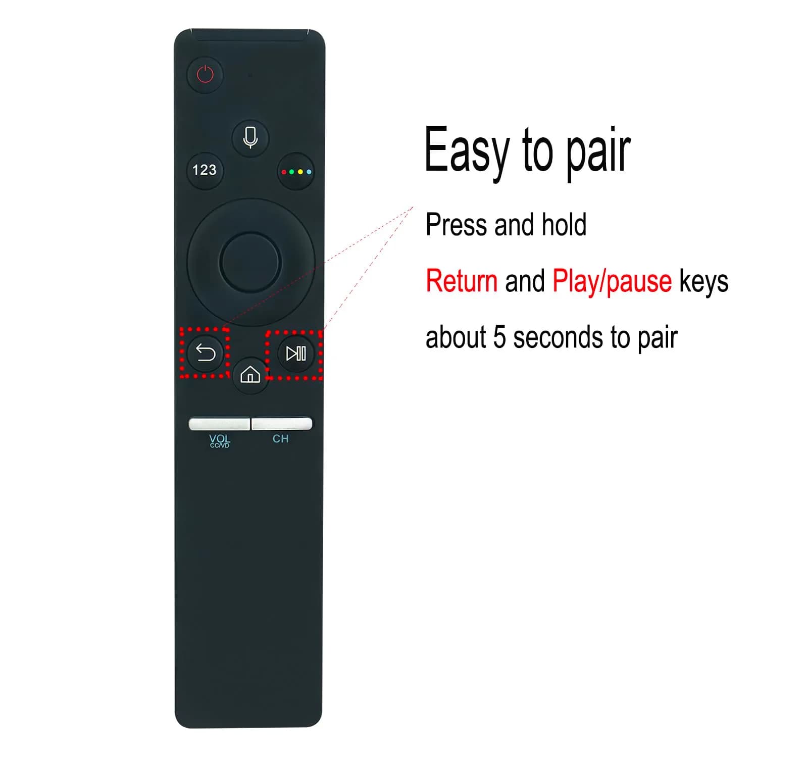 AULCMEET BN59-01292A Voice Remote Replacement for Samsung Smart TV | Voice Search Enabled - view 5