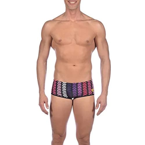 ARENA The One Logo Stripe Low Waist Maxlife Swim Short Swimsuit | Chlorine-Resistant, Athletic Fit, 34 thumbnail 1