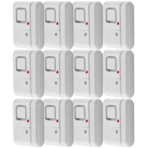 UltraPro Personal Security Window and Door Alarm, 12 Pack, Wireless Chime | 120DB Deterrent with Easy Setup thumbnail 1
