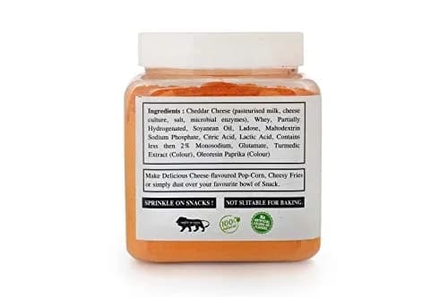 NatureVit Cheddar Cheese Powder 500g (250g x 2 Jars) | Vegan & Dairy-Free Flavor for Popcorn, Fries, Pasta thumbnail 3