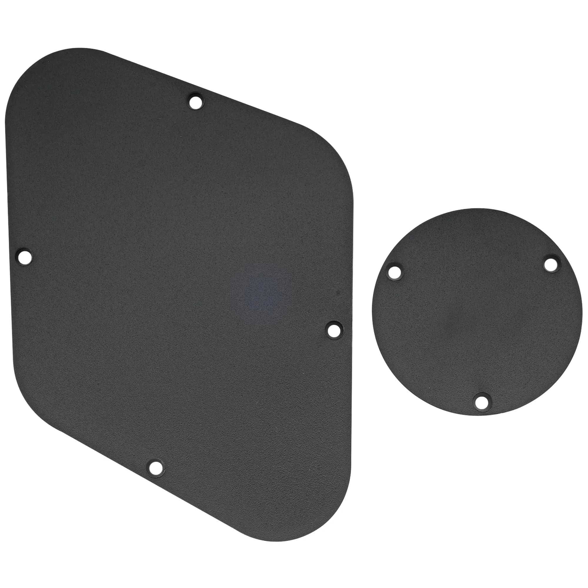 Musiclily Pro LP Control BackPlate and Switch Plate Cavity Cover 1Ply Black | For China Made Epiphone LP Guitars - main product image