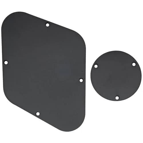 Musiclily Pro LP Control BackPlate and Switch Plate Cavity Cover 1Ply Black | For China Made Epiphone LP Guitars thumbnail 1