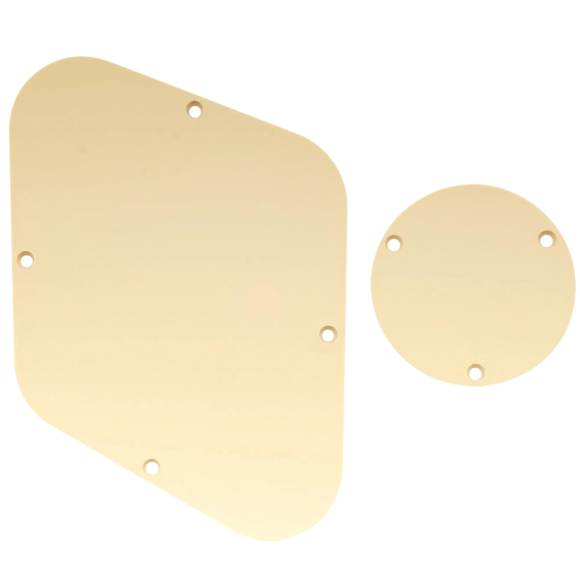 Musiclily Pro LP Control BackPlate and Switch Plate Cavity Cover 1Ply Cream | For China Made Epiphone LP Standard Guitar - main product image