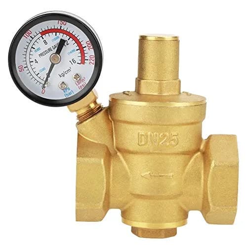 Keenso DN25 Water Pressure Regulator Brass 1.6Mpa | Hydraulic & Solar Energy Use thumbnail 1