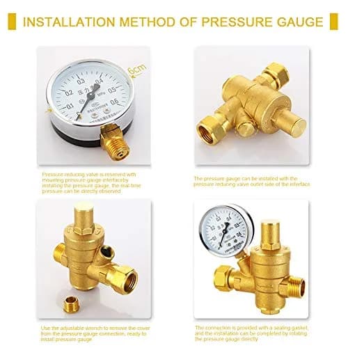 Keenso DN25 Water Pressure Regulator Brass 1.6Mpa | Hydraulic & Solar Energy Use thumbnail 6