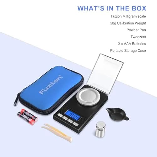 Fuzion Milligram Scale 50g/0.001g with 6-in-1 Kit | Precision Weighing for Powders & Small Items thumbnail 7