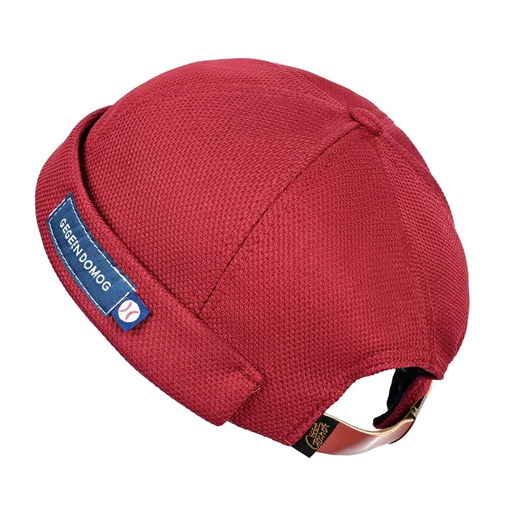 jerague Beanie Hat Adjustable Leather Buckle Vintage Style 21.6-23.6" | Breathable & Foldable - main product image