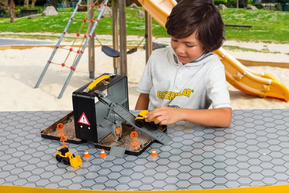 CAT Store N Go Playset with 2 Little Machines Vehicles & Accessories | Portable STEM Toy for Kids Ages 3+ - view 2