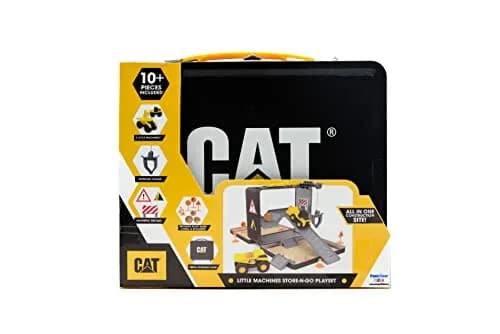 CAT Store N Go Playset with 2 Little Machines Vehicles & Accessories | Portable STEM Toy for Kids Ages 3+ thumbnail 3