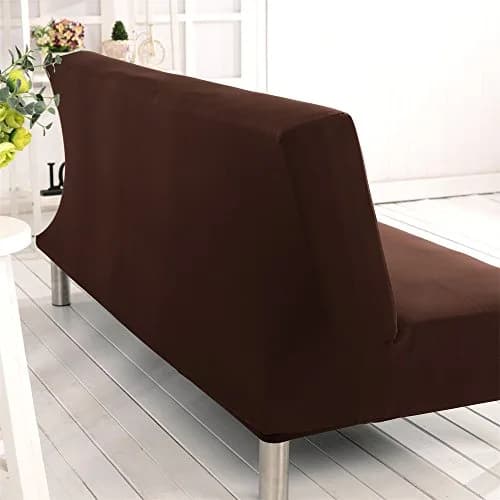 Homonic Armless Sofa Bed Cover Polyester Spandex 80" x 50" | Elegant, Soft & Durable (70-120 chars) thumbnail 4