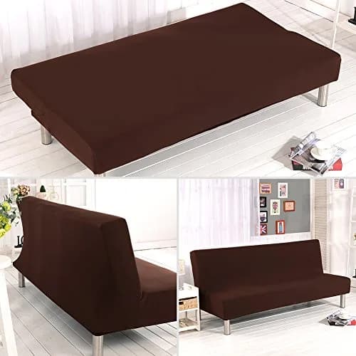 Homonic Armless Sofa Bed Cover Polyester Spandex 80" x 50" | Elegant, Soft & Durable (70-120 chars) thumbnail 6