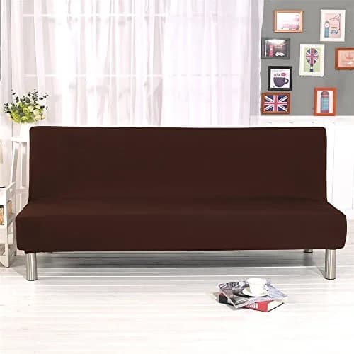 Homonic Armless Sofa Bed Cover Polyester Spandex 80" x 50" | Elegant, Soft & Durable (70-120 chars) thumbnail 2