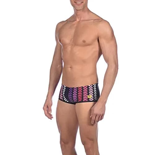 ARENA The One Logo Stripe Low Waist Maxlife Swim Short Swimsuit | Chlorine-Resistant, 36 thumbnail 3
