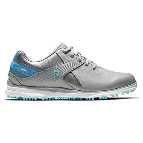 FootJoy Women's Pro/SL Golf Shoes Athletic Shoe, Grey/ Light Blue, 5.5 M US | Waterproof, Stable & Comfortable thumbnail 2