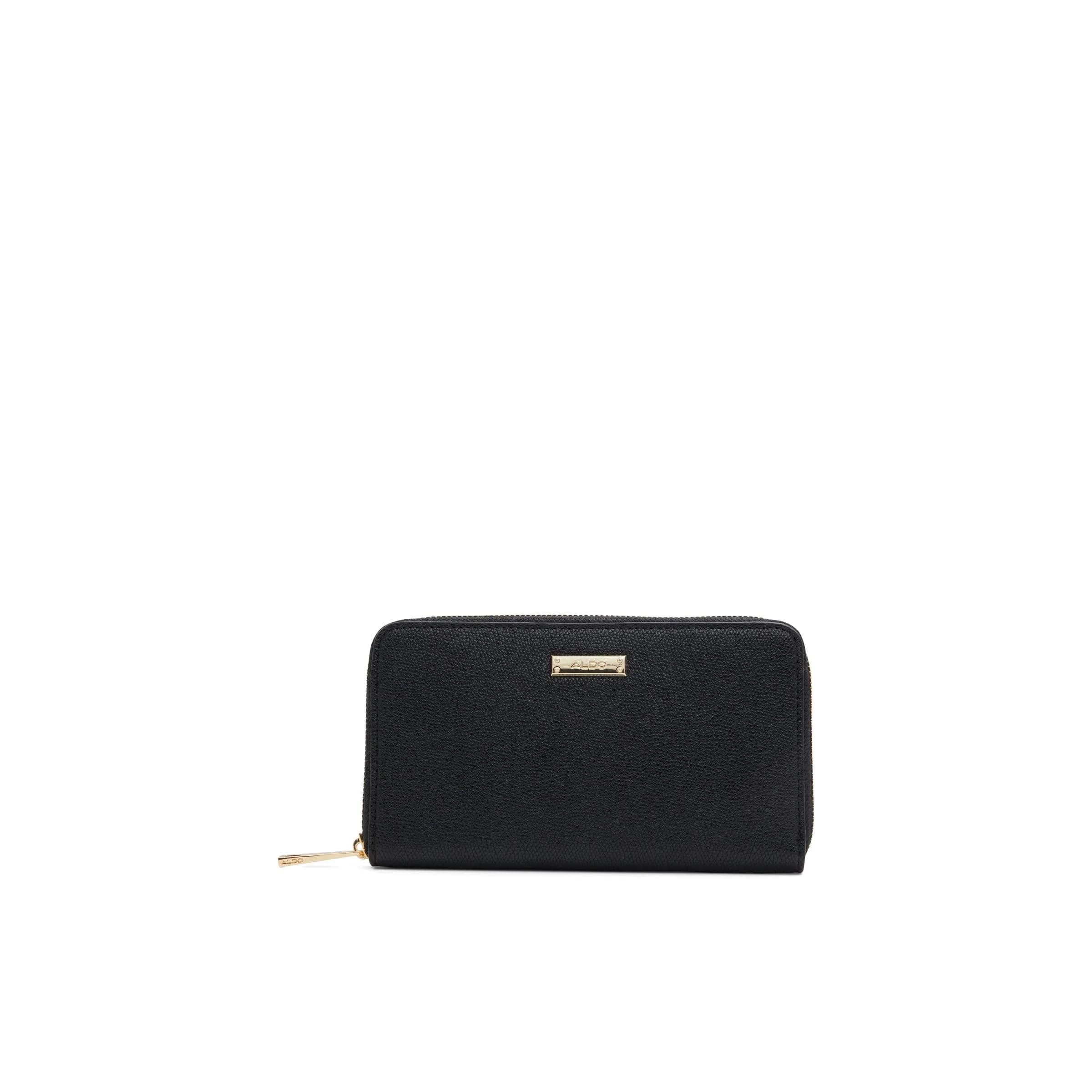 ALDO Ligosullo Women's Wallet Pink 19cm x 11cm | Compact Zippered Change Purse — Black