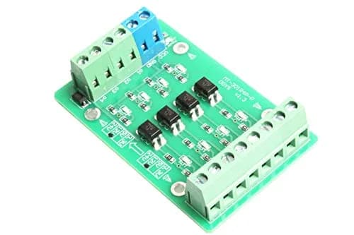 NOYITO 4-Channel Optocoupler Photoelectric Isolator Module Level Voltage Converter Module PLC Signal Converter PNP NPN to PNP (5V to 24V) | Signal Level Conversion thumbnail 4