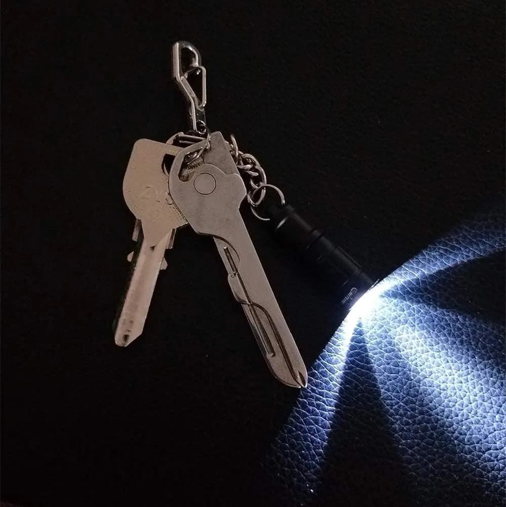 Nitefox e1 Tiny Keychain Flashlight 1.2 inches (3 cm) | Ultra-Compact EDC Safety Light - view 4