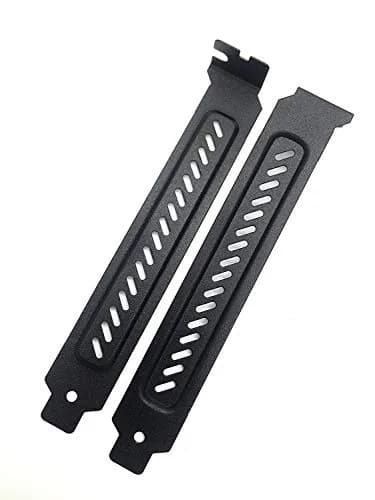 upHere Hard Steel Dust Filter Blanking Plate PCI Slot Cover 10 Pcs Black | Easy Install for Full Profile Cases thumbnail 4