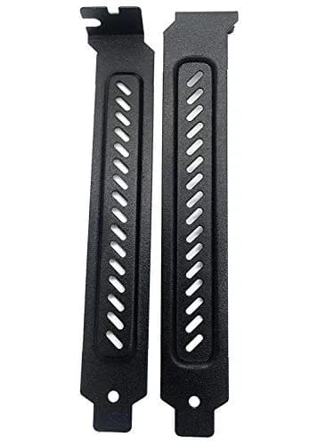 upHere Hard Steel Dust Filter Blanking Plate PCI Slot Cover 10 Pcs Black | Easy Install for Full Profile Cases thumbnail 3