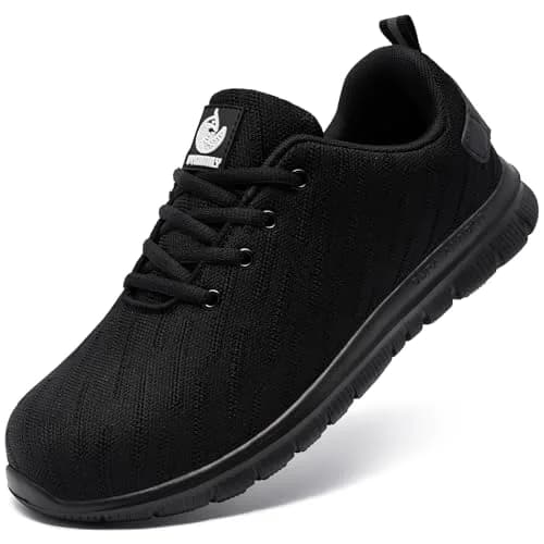 DYKHMILY Steel Toe Work Shoes for Men & Women | 3cm (1.18in) Heel thumbnail 1