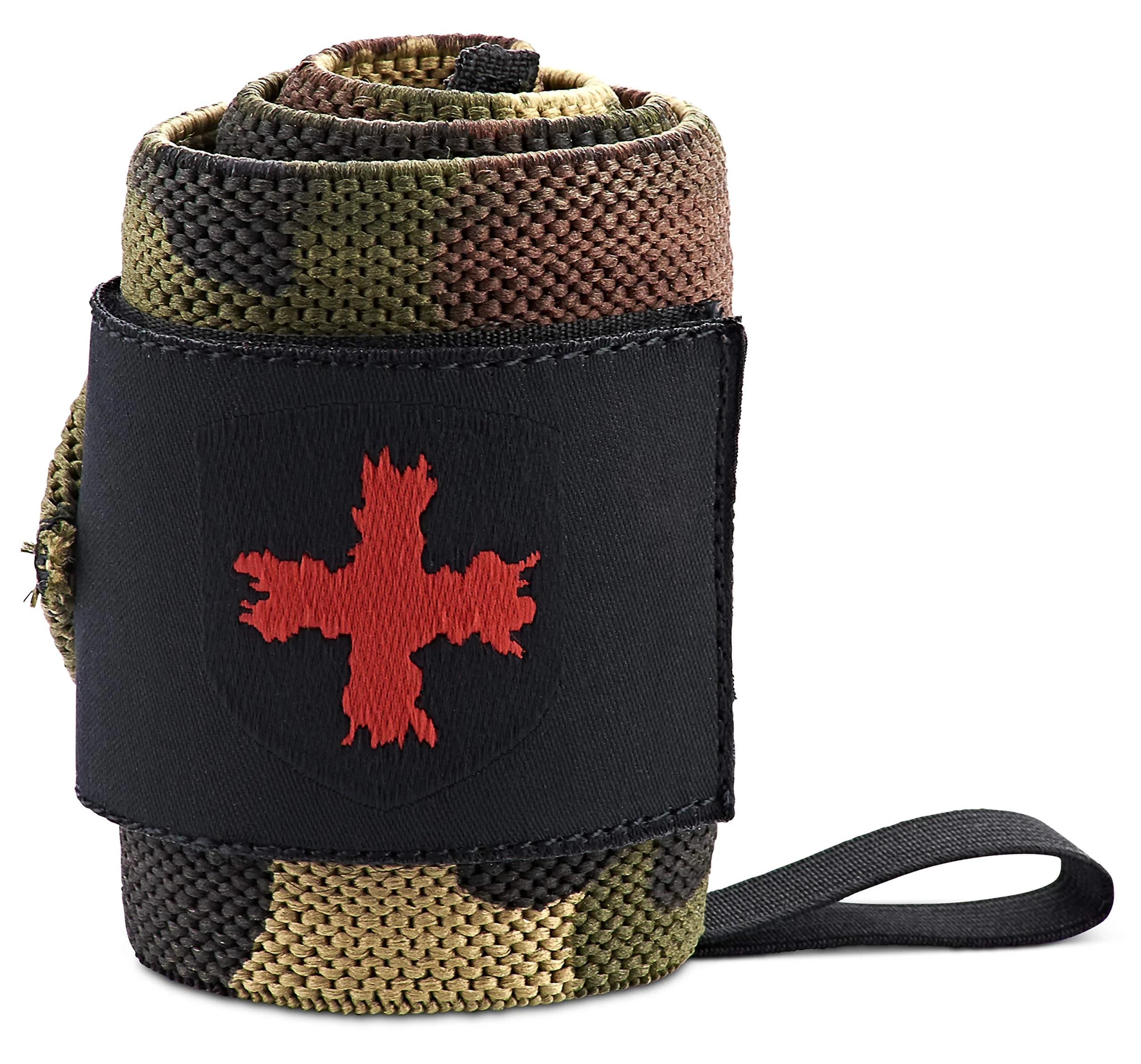 Harbinger Red Line 18-Inch Weightlifting Wrist Wraps (Pair, Camo) | Competition Grade Elastic for Maximum Stability - main product image
