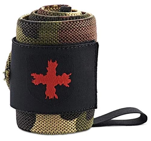 Harbinger Red Line 18-Inch Weightlifting Wrist Wraps (Pair, Camo) | Competition Grade Elastic for Maximum Stability thumbnail 1