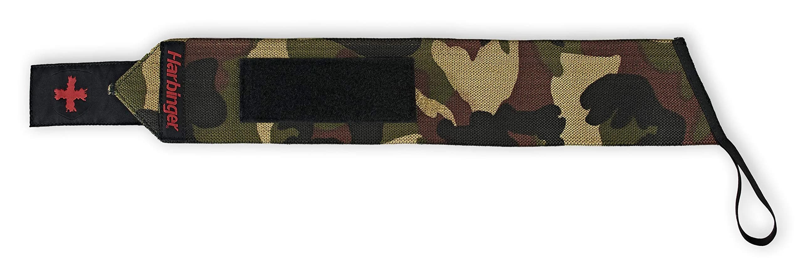 Harbinger Red Line 18-Inch Weightlifting Wrist Wraps (Pair, Camo) | Competition Grade Elastic for Maximum Stability - view 3
