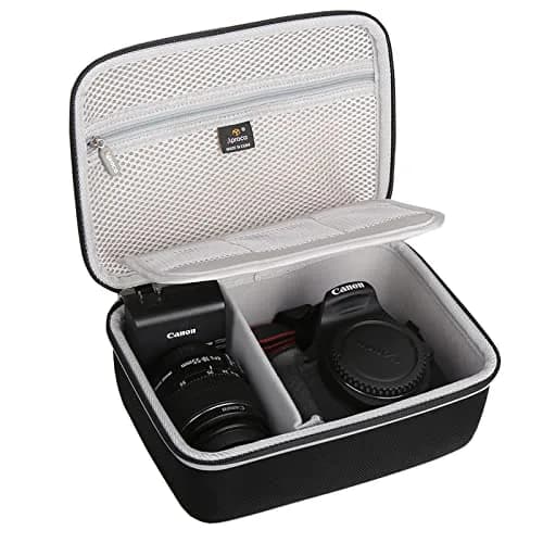 Aproca Black Camera Case for Canon EOS Rebel T7 DSLR | 18.1cm x 12.7cm x 23.7cm (7.1in x 5in x 9.3in) thumbnail 1