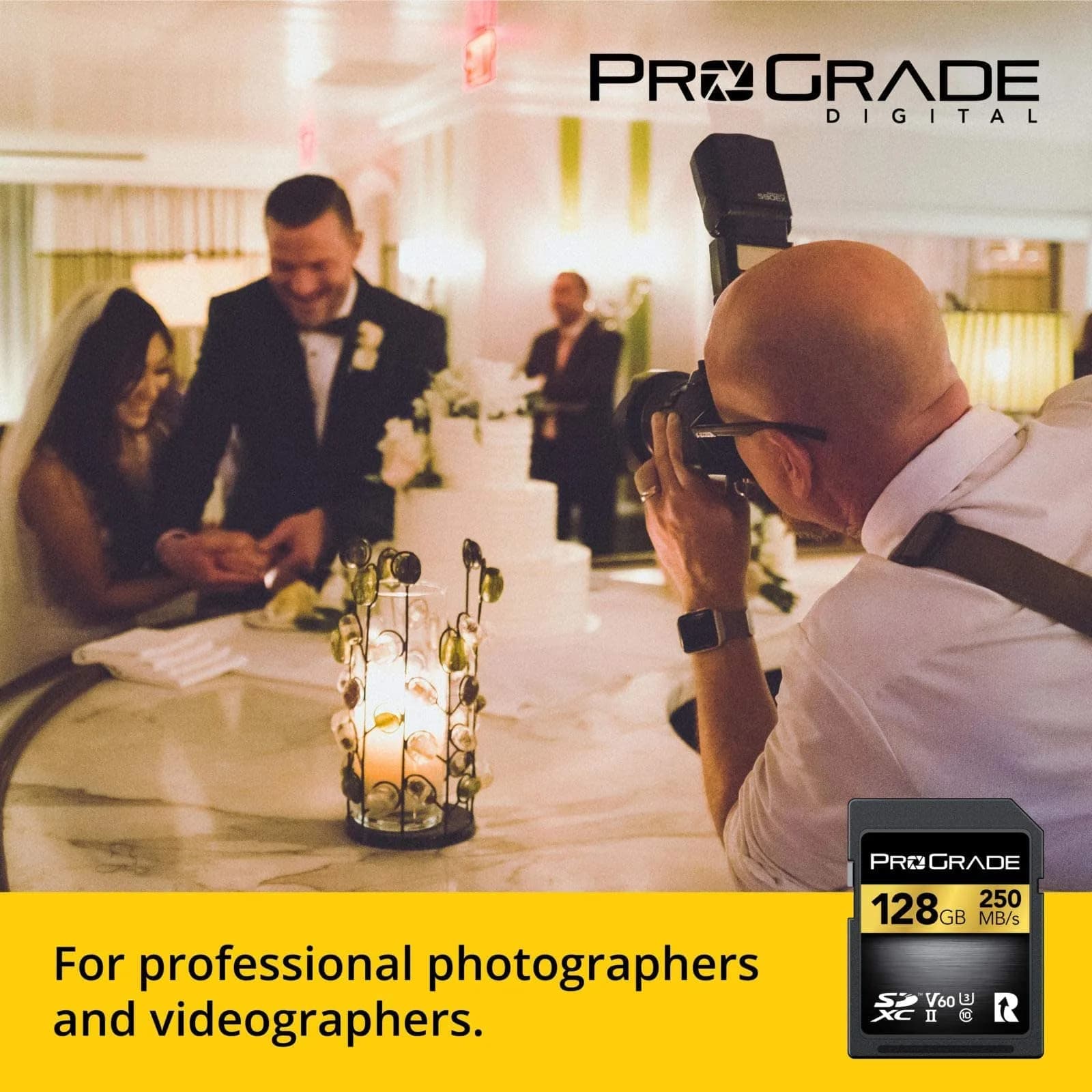ProGrade Digital Gold SDXC UHS-II V60 Memory Card 128GB | 250MB/s Read Speed - view 5