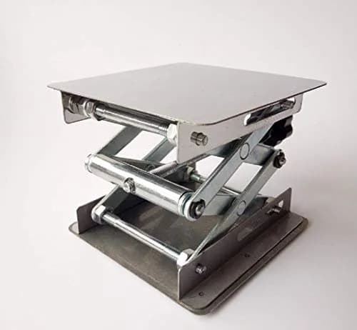 SUCOHANS 6" x 6" Stainless Steel Lab Jack Lift Stand Platform | 25kg (55lb) Capacity, 7.5cm-26cm Height Adjustment thumbnail 6