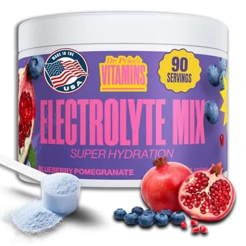 Dr. Price's Electrolytes Powder, Blueberry Pomegranate | Sugar Free Hydration Support (70-120 chars) thumbnail 1